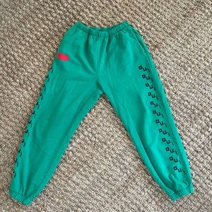Green Clare V. Oui with Lips Sweatpants-Size M